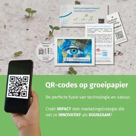 QR codes op groeipapier